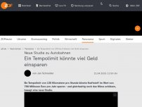 Bild zum Artikel: Ein Tempolimit könnte viel Geld einsparen