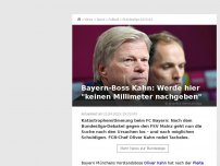 Bild zum Artikel: Bayern-Boss Oliver Kahn: Werde hier 'keinen Millimeter nachgeben'