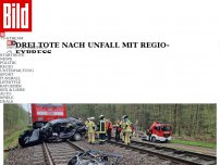 Bild zum Artikel: 3 Tote nach Unfall mit Regio-Express - In acht Minuten wären sie zu Hause gewesen
