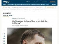 Bild zum Artikel: „Die Pläne dieser Regierung führen zu Aufruhr in der Bevölkerung“