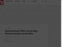 Bild zum Artikel: Karrierewechsel? DSDS-Jurorin Katja Krasavice kassiert nun bei Netto