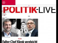 Bild zum Artikel: Falter-Chef Klenk vergleicht FPÖ-Obmann Kickl mit Hitler