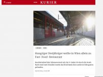 Bild zum Artikel: Hungriger Dreijähriger wollte in Wien allein zu Fast-Food-Restaurant