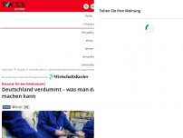 Bild zum Artikel: Desaster für den Arbeitsmarkt: Deutschland verdummt – was man...