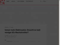 Bild zum Artikel: Immer mehr Elektroautos: Braucht es bald weniger Kfz-Mechatroniker?