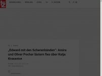 Bild zum Artikel: „Edward mit den Scherenhänden“: Amira und Oliver Pocher lästern fies über Katja Krasavice