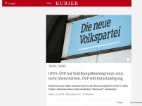 Bild zum Artikel: ÖVP überschritt laut UPTS Wahlkampfkostengrenze 2019 nicht