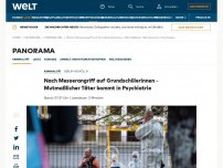 Bild zum Artikel: Motiv des Messerangriffs auf Grundschülerinnen weiter rätselhaft