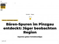 Bild zum Artikel: Bären-Spuren in Saalbach entdeckt