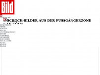 Bild zum Artikel: Schock-Bilder aus Köln - Messer-Mann macht Jagd auf Passanten!