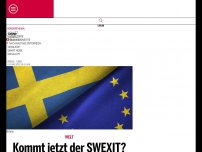 Bild zum Artikel: Kommt jetzt der SWEXIT?