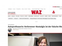 Bild zum Artikel: Verkehrswende: Autoprofessorin: Verbrenner-Nostalgie ist der falsche Weg