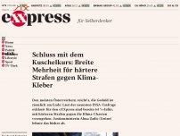 Bild zum Artikel: Schluss mit dem Kuschelkurs: Breite Mehrheit für härtere Strafen gegen Klima-Kleber