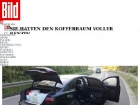 Bild zum Artikel: Sie hatten den Kofferraum voller Benzin - Automaten-Gang mit Zusatz-Tanks gefasst