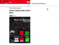 Bild zum Artikel: RTL/ntv-Trendbarometer: Union rutscht unter 30-Prozent-Marke -...