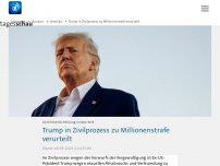 Bild zum Artikel: Trump in Zivilprozess zu Millionenstrafe verurteilt