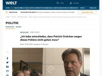 Bild zum Artikel: „Ich habe entschieden, dass Patrick Graichen wegen dieses Fehlers nicht gehen muss“