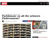 Bild zum Artikel: Einsturzgefahr durch E-Autos?