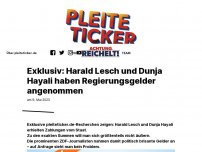 Bild zum Artikel: Exklusiv: Harald Lesch und Dunja Hayali haben Regierungsgelder angenommen