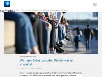 Bild zum Artikel: Rentenversicherung rechnet mit weniger Belastung der Rentenkasse