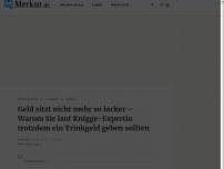 Bild zum Artikel: Geld sitzt nicht mehr so locker – Warum Sie laut Knigge-Expertin trotzdem ein Trinkgeld geben sollten