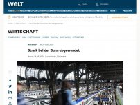 Bild zum Artikel: Streik bei der Bahn abgewendet