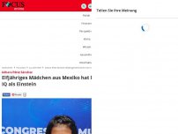 Bild zum Artikel: Adhara Pérez Sánchez: Elfjähriges Mädchen aus Mexiko hat...