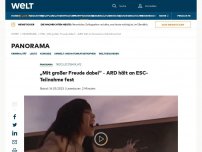 Bild zum Artikel: „Mit großer Freude dabei“ – ARD hält an ESC-Teilnahme fest