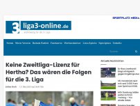 Bild zum Artikel: Keine Zweitliga-Lizenz für Hertha? Das wären die Folgen für die 3. Liga