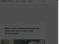 Bild zum Artikel: Ahrtal-Helfer Wilhelm Hartmann aus Fulda sieht sich als Opfer einer Hetzkampagne 