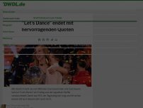 Bild zum Artikel: 'Let’s Dance' endet mit hervorragenden Quoten