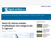 Bild zum Artikel: Nach 22 Jahren wieder Profifußball: Ulm steigt in die 3. Liga auf