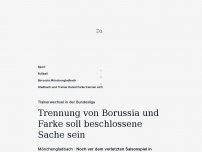 Bild zum Artikel: Trainerwechsel in der Bundesliga: Trennung von Borussia und Farke soll beschlossene Sache sein