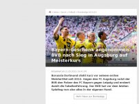 Bild zum Artikel: Bayern-Geschenk angenommen: BVB nach Sieg in Augsburg auf Meisterkurs