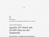 Bild zum Artikel: Konzert in Mönchengladbach: Apache 207 feiert mit 20.000 Fans an der Tankstelle