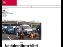 Bild zum Artikel: Autofahrer überschüttet Klima-Kleber mit Flüssigkeit