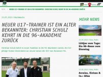Bild zum Artikel: Neuer U17-Trainer ist ein alter Bekannter: Christian Schulz kehrt in die 96-Akademie zurück