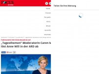 Bild zum Artikel: Talkmasterin hört Ende des Jahres auf - „Tagesthemen“-Moderatorin Caren Miosga löst Anne Will in der ARD ab