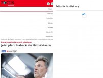 Bild zum Artikel: Deutsche sollen Verbrauch offenlegen - Jetzt plant Habeck ein Heiz-Kataster