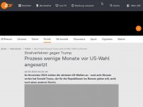 Bild zum Artikel: Prozess wenige Monate vor US-Wahl angesetzt