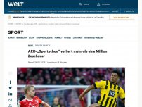 Bild zum Artikel: ARD-„Sportschau“ verliert mehr als eine Million Zuschauer