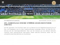 Bild zum Artikel: DFL: Bundesliga Vereine stimmen gegen Investoren Einstieg