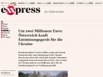 Bild zum Artikel: Um zwei Millionen Euro: Österreich kauft Entminungsgerät für die Ukraine