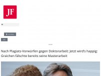 Bild zum Artikel: Nach Plagiats-Vorwürfen gegen DoktorarbeitJetzt wird’s happig: Graichen fälschte bereits seine Masterarbeit