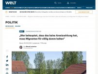 Bild zum Artikel: „Wer behauptet, dass das keine Anreizwirkung hat, muss Migranten für völlig dumm halten“