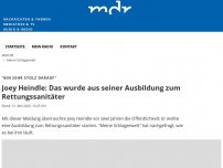 Bild zum Artikel: Joey Heindle: Das wurde aus seiner Ausbildung zum Rettungssanitäter