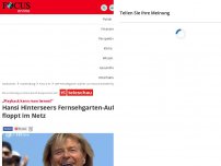 Bild zum Artikel: „Playback kann man lernen!“: Hansi Hinterseers...