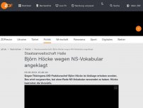 Bild zum Artikel: Björn Höcke wegen NS-Vokabular angeklagt