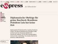 Bild zum Artikel: Diplomatische Ohrfeige für grüne Baerbock: Brasiliens Präsident Lula hat keine Zeit