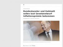 Bild zum Artikel: Laut Gesetzentwurf: Steuerfreue Inflationsprämie für Bundeskanzler Scholz?